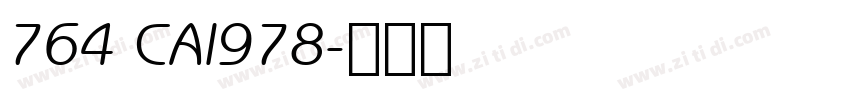 764 CAI978字体转换